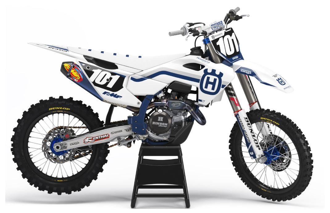 Husqvarna // Rétro Bleu Gris (Tous les vélos)