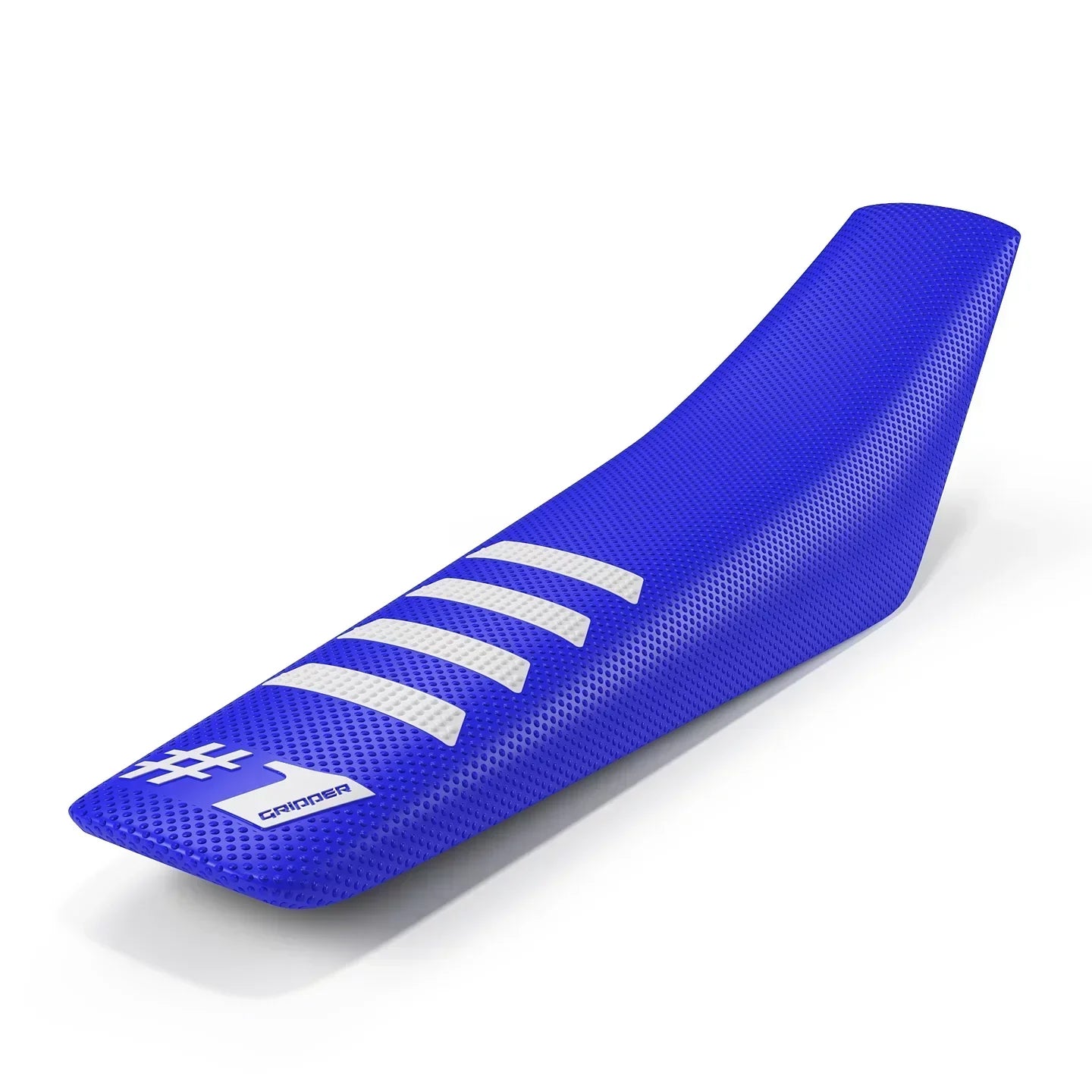 Funda de asiento acanalada - Azul/Blanco