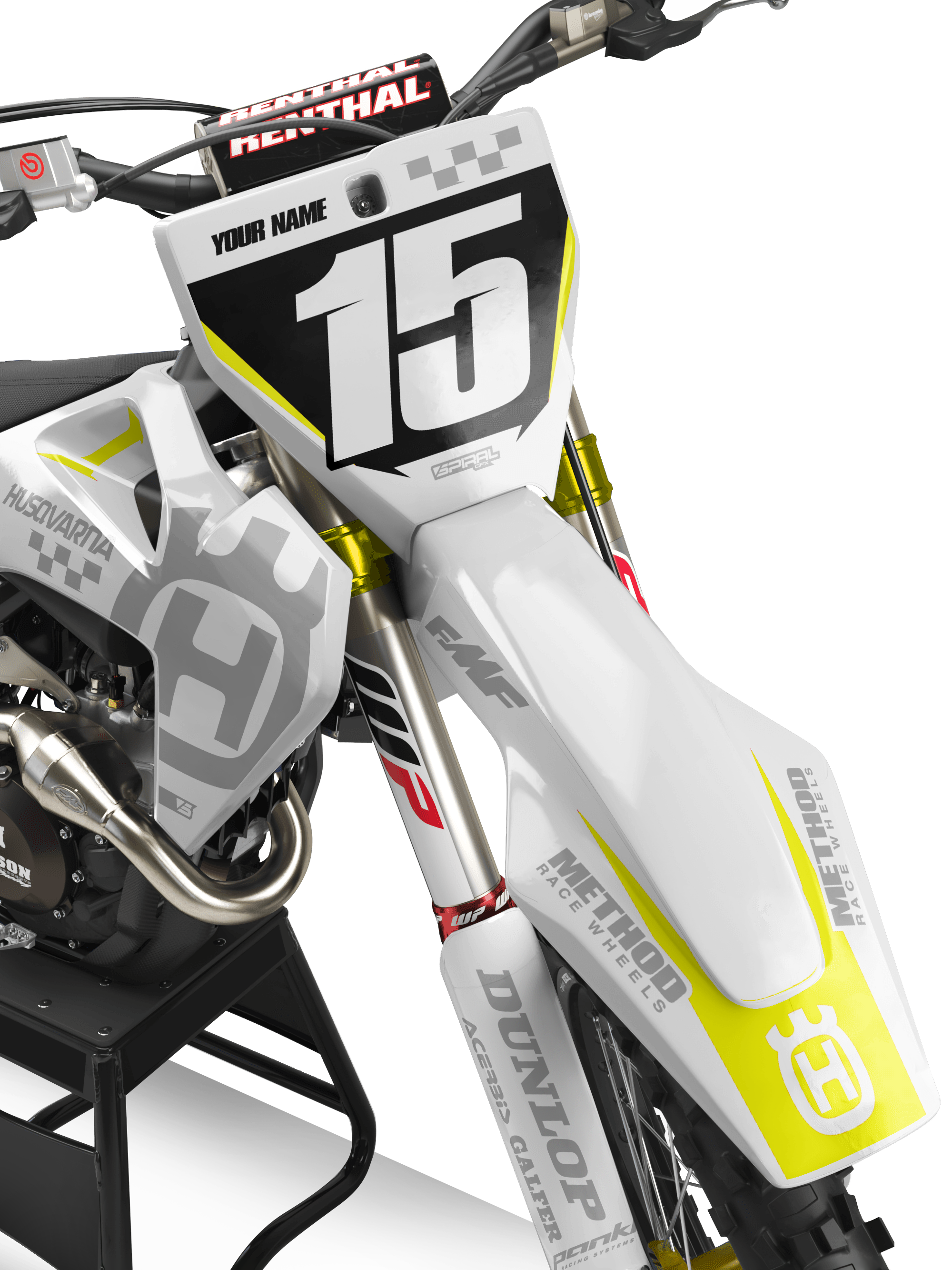 Husqvarna // Base Blanc Jaune (Tous les vélos)