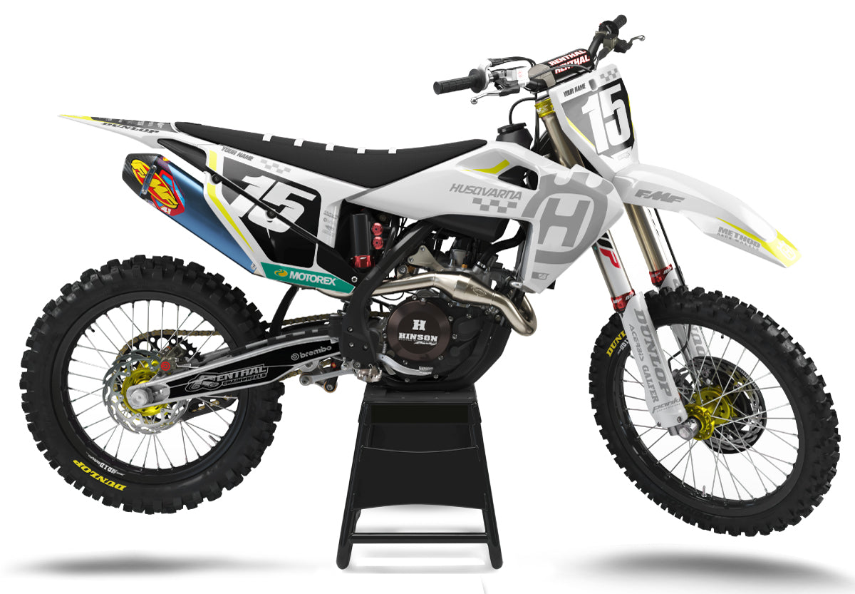 Husqvarna // Base Blanc Jaune (Tous les vélos)