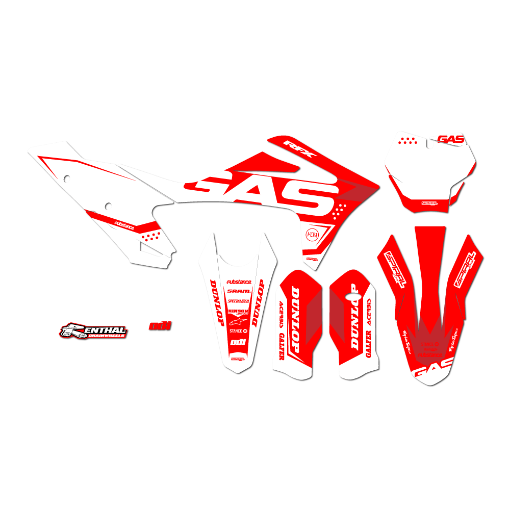 GasGas // Racer White OTS (tous les vélos)